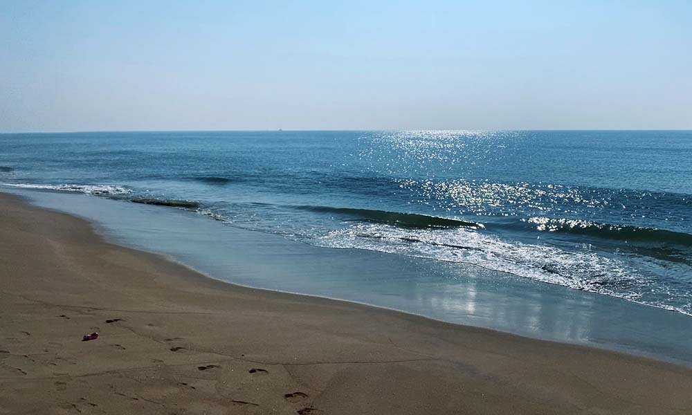 Puri beach in Orissa