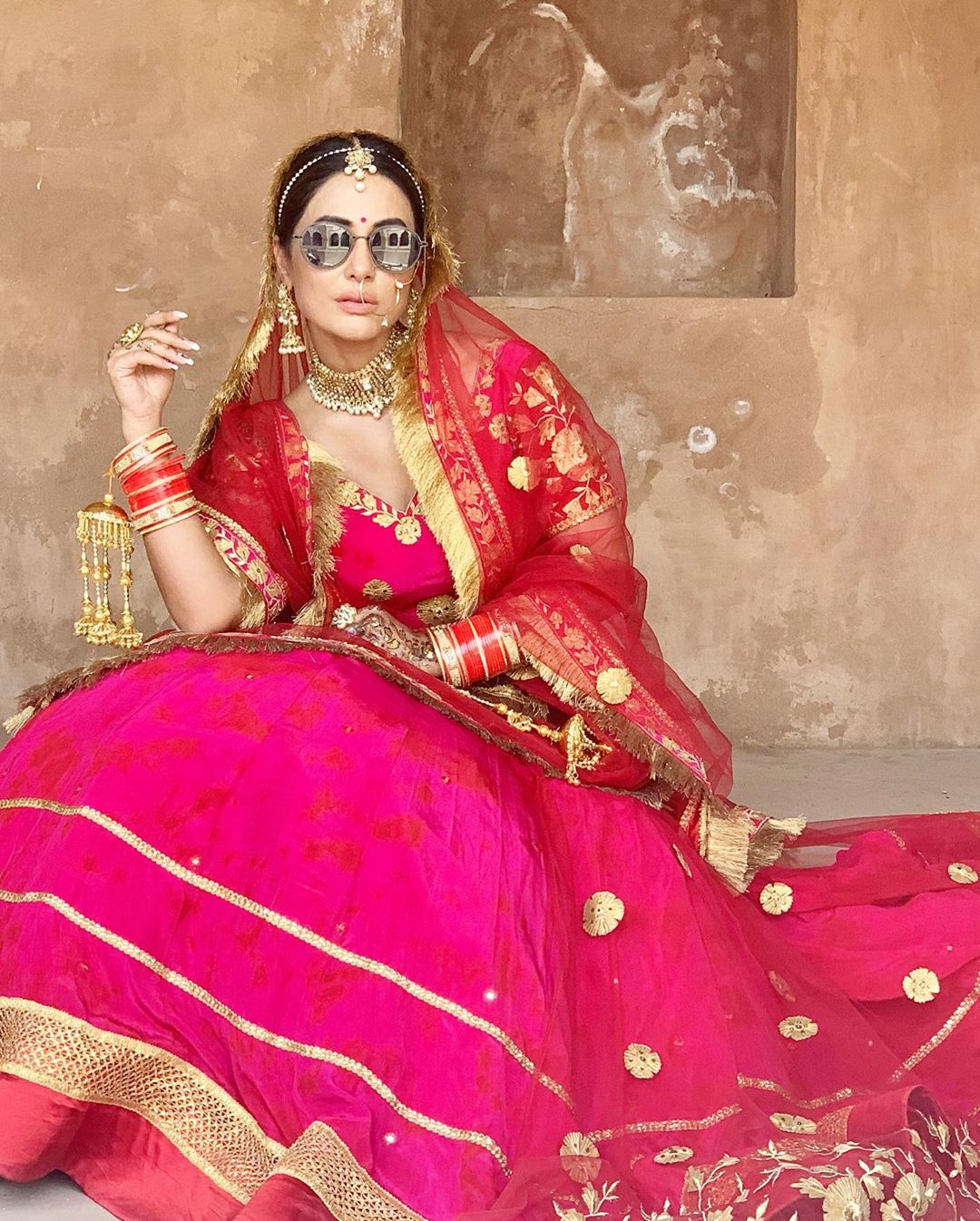 Hina Khan in Bridal attire