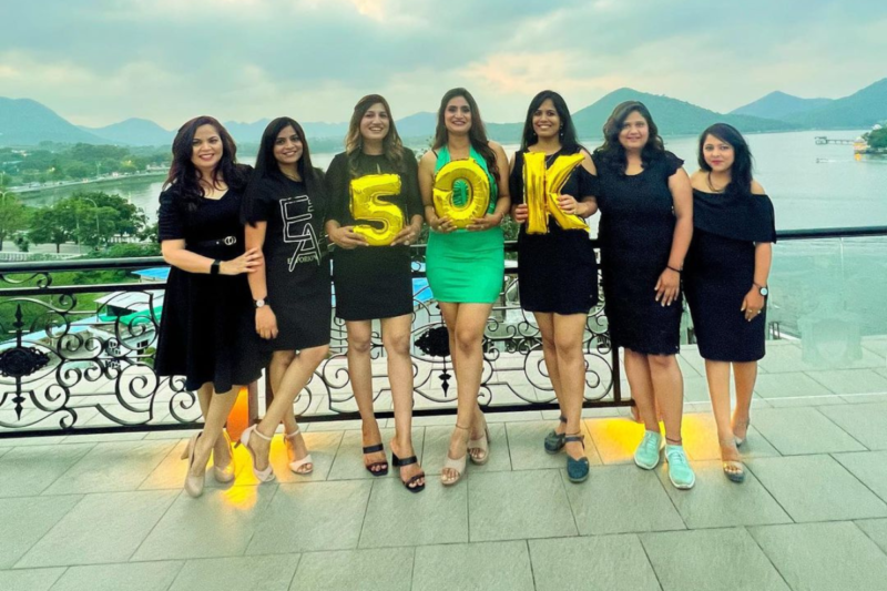 Varsha Rao is flaunting 50k followers with group of female friends
